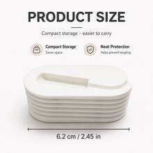 Portable Anti-Tangle Cable Organizer - Desktop And Travel Universal Cable Winder And Earphone/Charging Cable Storage Clip; Universal Design, Suitable For Desktop And Travel Scenarios - Multiple Styles - View 5