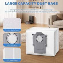 Vacuum Bags For Q7 M5+, Q10 S5+, Q10 X5+, Q5 Max+, S8+ S8 Pro Ultra, Q7 Max+/Max, Q8 Max+, S7 Pro Ultra, Q5, Q5+, Q7, S7 MaxV Ultra Robot Vac, 3.5L Large Capacity Dust Bags - View 3