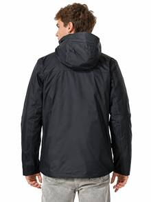 Columbia Jaket Softshell 3-in-1 Pria, Jaket Hangat Tahan Air dengan Lapisan Fleece untuk Olahraga Luar Ruangan Musim Gugur/Musim Dingin - Hitam - View 2