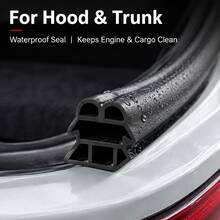 Self-Adhesive 6-Hole Rubber Seal Strip For Car, Noise Reduction Wind-Dust Proof Weather Stripping, Auto Door Trunk Engine Cover Sealing Tape, Door Stopper, Block Sand & Reduce Driving Noise, Household Items, Car Accessories - Multiple Styles - View 5