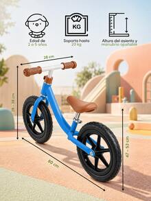 Kids' Balance Bike Training Bicycle - Pink - View 5