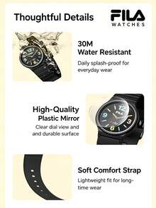 FILA Student Quartz Watch For Women FLS38‑6915‑001 Silent Watch For Exam Hall Simple Digital Display Waterproof Watch - one-size - View 3