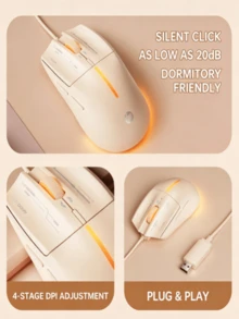 HP Mouse gaming berkabel M100 memiliki fitur pencahayaan RGB yang berkedip, antarmuka USB universal, desain ergonomis, penyesuaian DPI 4 tingkat, desain simetris, dan berbagai pilihan warna. Mouse ini cocok untuk laptop dan desktop. - View 2