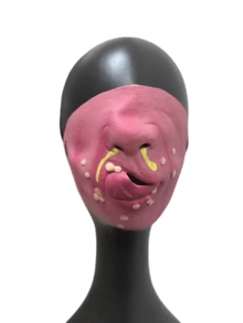 1 buah/Set Masker Lateks Wajah Penuh, Penutup Mulut Lucu dengan Bibir Tertawa, Kostum Prank Pesta Liburan, Halloween - MultiWarna - View 13