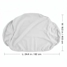 1pc Cool & Breathable Pillowcase, Minimalist Solid Color Butterfly Pillow Cover, Smooth Hidden Zipper Design, Machine Washable Pillowcase - 24.4*16.3inch - Light Grey - View 9