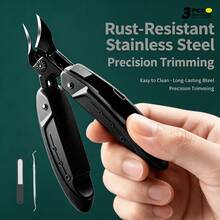 Ingrown Toenail Specialized Angled Nail Clipper, Foldable Eagle-Beak Nail Pliers Portable Ingrown Nail Trimmer, Home Use Toenail Dead Skin & Hangnail Removal Foot Care Tool - Multicolor - View 11