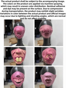 1 buah/Set Masker Lateks Wajah Penuh, Penutup Mulut Lucu dengan Bibir Tertawa, Kostum Prank Pesta Liburan, Halloween - MultiWarna - View 10
