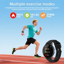 New Fashion Full Touch Smart Watch For Men And Women. Wireless Calling And Message Notification, Multiple Sports Modes, Music Control, Remote Camera, Display, 250mAh Battery, A Great Gift. - View 8
