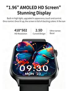 Lenovo Watch Fit Smartwatch, Slim Large Screen, Blood Oxygen Heart Rate Sleep, Bluetooth Calling, Health Monitoring, Wearable Sports Watch Bracelet, Ultra-Thin Dial, Lightweight (Supports Chinese And English Only) - View 3
