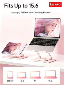 Lenovo W6 Pro Laptop Stand Foldable Portable Notebook Holder Efficient Cooling 360° Rotating Adjustable Desktop Riser Laptop Cooling Stand - View 7
