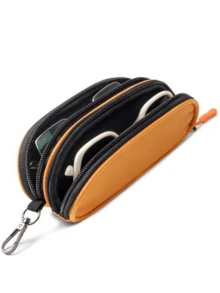 Double Layer Glasses Storage Bag, Soft Material With Zipper And Hook, Unisex Portable Double Zipper Glasses Storage Pouch, Suitable For Storing Glasses - Multicolor - View 7