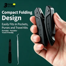 Foldable Portable Ingrown Nail Clipper, Eagle Beak Nail Clipper With Slanted Tip For Nail Groove, Home Toenail Dead Skin And Hangnail Trimming Tool - Multicolor - View 12