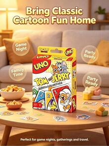 Hasbro Official Art Style Collaboration UNO Card Game, IP Characters, Exquisite Graphic Design, Clear Card Printing, First Choice For Cartoon Lovers Collection - Multicolor - View 5