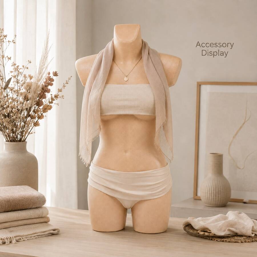 Apparel Display Mannequin Collection, Men's Women's Torso Model For Retail - 90cm Women's - View 1