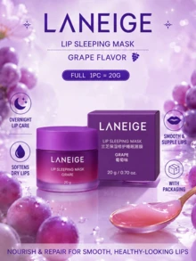Laneige 蘭芝保濕修護睡眠唇膜葡萄味，正裝20g，滋養乾燥/皲裂的唇部，夜間修護，適合敏感/受損唇部肌膚 - 葡萄味唇膜 - 查看 5