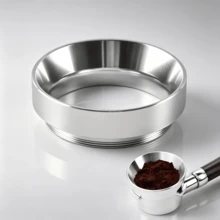 58 cm magnetisk kaffedoseringstratt för portafilter, kompakt barista-stil tillbehör för pulverpåfyllning i kaffetillverkningsprocessen - Silver - Visa 1