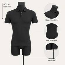 Male And Female Body Display Mannequin, 60cm 80cm 90cm Apparel Model - 80cm Men's (with Stand) - View 5