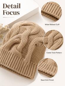 1pc Bohemian Minimalist Solid Color Beret, Autumn/Winter - Multicolor - View 6