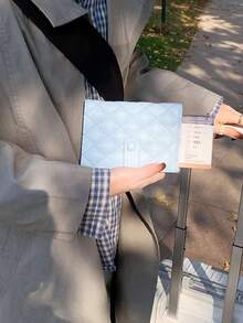 極簡 PU 護照夾，輕量超薄多功能護照套，便攜旅行登機證與行李牌收納包 - 彩色 - 查看 5