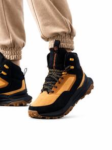 Timberland New Men's Outdoor Non-Slip Wear-Resistant Mid-Top Hiking/Cross-Country Shoes With Water-Repellent Upper/Grip Sole - Brown/Black - View 2