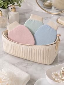 Exfoliating Bath Glove, Reusable Body Scrubbing Mitt, Suitable For Shower And Spa, Textured Back Scrubbing Glove, Deep Cleansing, Dead Skin Removal And Body Care, Quick-Drying Hanging Bath Accessory, Unisex - Multicolor - View 4