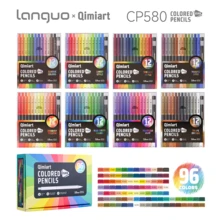 1pc Qimiart Colored Pencil Set, 3.8mm Thick Core, Multi-Color, Professional Hand Drawing Coloring Pencils, Student Art Painting Coloring Doodle Pencils, Student Drawing Stationery Gift - Colored Pencils - View 3