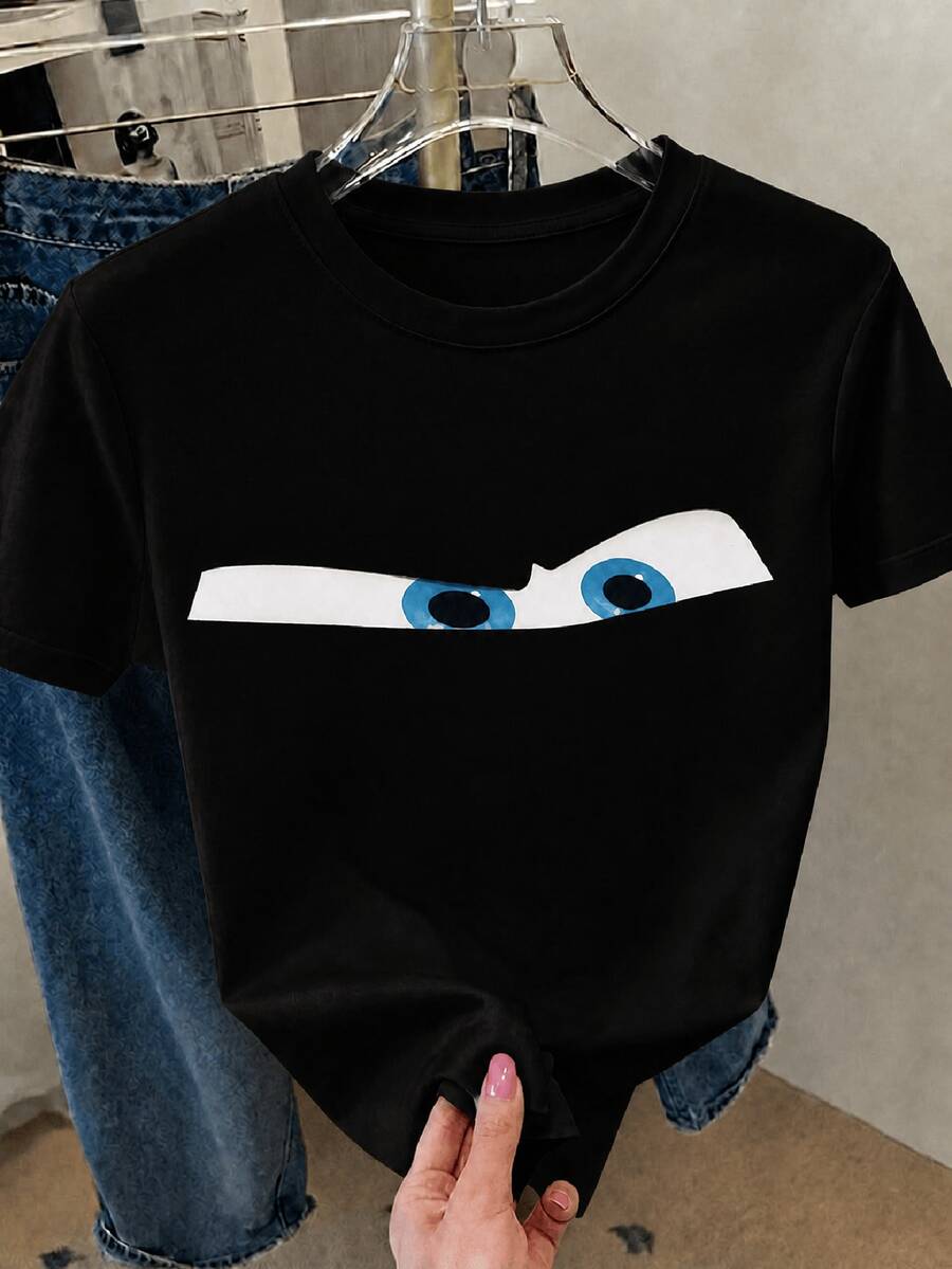 Women T-Shirts - Black - View 1