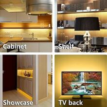 Acosh Neon USB LED Strip Light With Hand Motion Sensor, Under Cabinet Led Lighting, LED Light Strips Kitchen, Cabinet, Shelf, Counter, Bedroom, Motion Sensor Closet Lights - White - View 3