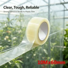 Clear Polythene Greenhouse Repair Tape, Extra‑Strong Adhesive Tape For Polytunnel Fixing - 6cm*10m - View 2