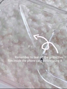 1pc New Acrylic Skin-Feel Transparent Magnetic Christmas Tree & Bow Pattern Phone Case Compatible With Apple 18 17 16 15 14 13 12 11 Pro Max, Suitable As Gift For Friends, Family, Girlfriend, Holiday - Clear - View 6