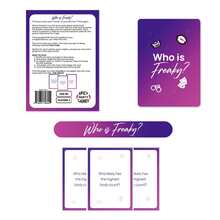 Who Is Freaky? Adult Party Voting Card Game, Spicy Group Tabletop Game For Christmas & Halloween Night, 55‑Card Fun Game For 2+ Players, Perfect Entertainment For Adult Holiday Gathering & Friend Parties - View 8