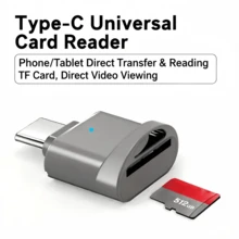 BIYETIMI USB C SD Card Reader Adapter, Type C Micro SD TF Card Reader Adapter, 3-In-1 USB C To USB Camera Memory Card Reader Adapter - View 3