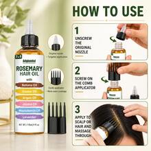 Adglamful 7-in-1 Minyak Rambut Rosemary untuk Rambut Kering dan Kusut, Minyak Rambut yang Menutrisi - minyak rambut - View 5