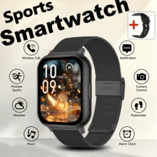 Jam Tangan Pintar Layar Besar HD 1,83 Inci Baru untuk Pria dan Wanita, Panggilan Nirkabel, Berbagai Mode Olahraga, Kontrol Foto/Musik Bawaan, Stopwatch, Kalender, Pelacak Aktivitas Kebugaran Pedometer, Kompatibel dengan iOS dan Android - View 14
