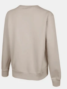 Nike PHNXFLC STD CREW Kaos Sweatshirt Leher Bulat Warna Solid untuk Wanita, Khaki - Khaki - View 2
