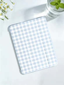 Plaid Pattern Tablet Protective Case, Compatible With IPad 7/8/9/10th/Pro 11 /11th (A16) 2025 , Galaxy Tab S6 Lite / Galaxy Tab A11+ 2025, Offers Soft Shock-Proof Protection, Supports Smart Stand/Auto Wake/Sleep Function. - Baby Blue - View 2