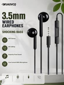 YUAOVCQ Earphone Tidur In-Ear Berkabel, Isolasi Kebisingan Fisik Ganda, Antarmuka Type-C & 3.5mm, Mikrofon Panggilan Definisi Tinggi, Cocok Untuk Smartphone, Komputer, Konsol Game - View 6