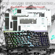 ATTACK SHARK R98HE Carbon Fiber Wired RT Mechanical Gaming Keyboard, Hall Effect Magnetic Switch Hot Swap,8KHz Polling Rate,0.005mm RT Accuracy,RGB Backlit,Web Driver For PC Mac Esport Gamer - View 8
