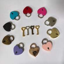3cm Mini Heart-Shaped Cute Compact Zinc Alloy Lock, Durable Daily Use Lock For Bags, Backpacks, Drawers, Notebooks, Decorative Lock, Heart-Shaped Mini Padlock Suitable For Pencil Cases, Diaries, Handbags, Jewelry Boxes, Storage Bags - Multiple Styles - View 16