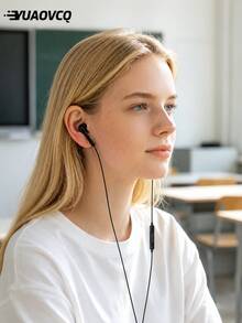 YUAOVCQ Earphone Tidur In-Ear Berkabel, Isolasi Kebisingan Fisik Ganda, Antarmuka Type-C & 3.5mm, Mikrofon Panggilan Definisi Tinggi, Cocok Untuk Smartphone, Komputer, Konsol Game - View 9