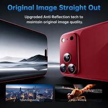 Yezodawee Camera Lens Protector Film For Phone 18 Pro Max/Phone 18 Pro/Phone 17 Pro Max/17 Pro, Shatter-Resistant, Strong Adhesion, Compatible With Phone Cases, Metal Tempered Glass Rear Camera Screen Protector, Deep Cherry Red - Deep Cherry Red - View 5