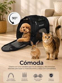 Portable Pet Carrier Backpack For Small Pets MC003 - Pink - View 6