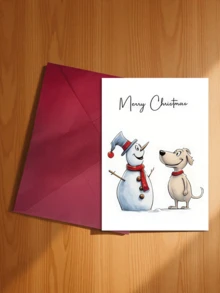 12pcs/Set 6pcs Dog-Themed Christmas Card Set Unique Dog Breed Cards + 6pcs Envelopes --Perfect Choice For Friends, Family And Colleagues--A Unique Holiday Greeting Gift - A - View 6