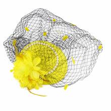 1pc Vintage Fascinator Headpiece, Pearl Mesh Veil Feather Flower Mini Hat, Women's Cocktail Party Tea Party Wedding Accessory, Hair Clip & Headband 2-In-1,Halloween - Multicolor - View 8