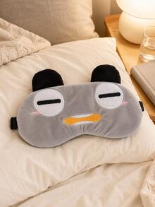 3pcs Cute Funny Cartoon Plush Sleep Eye Mask Set, Soft Comfortable Light-Blocking Eye Cover With Adjustable Elastic Strap, 3 Different Face Designs For Travel, Nap, Sleepover & Pajama Party - KM Style - View 10