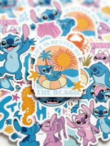 Disney Set Stiker Kartun 50 Buah, Stiker Vinyl PVC Tahan Air, Cocok untuk Aplikasi Film DIY pada Laptop, Botol Minum, Koper, dan Casing Ponsel untuk Scrapbook - MultiWarna - View 5