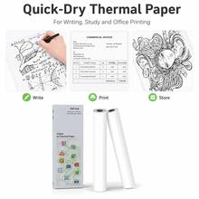 Thermal Printer Paper 8.5 X 11 Inch A4 Letter Size, Quick-Dry Fan-Folded Thermal Paper, Advanced Thermal Printing, Compatible With Gloryang&JADENS PD-A4 Portable Printer - A4 - View 9