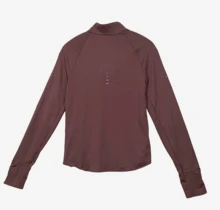 Nike Women's Solid Color Stand Collar Pullover Comfortable Long Sleeve Sweatshirt Brown - Brown - View 2