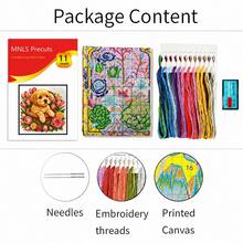 1 Set Perlengkapan Sulam Silang Hewan Peliharaan Lucu 11CT 38*38cm Pola Bunga Keranjang Anak Anjing Mawar Tulip Buatan Tangan DIY Pemula Dekorasi Rumah - beraneka warna - View 14