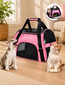 Portable Pet Carrier Backpack For Small Pets MC003 - Pink - View 2